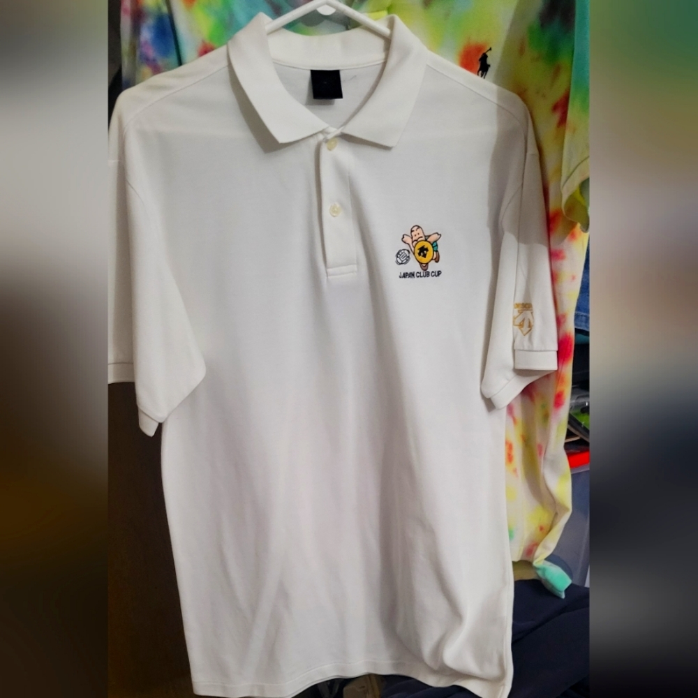 Descente Polo , Japan Club Cup Embroidery   Descente Logo Embroidery